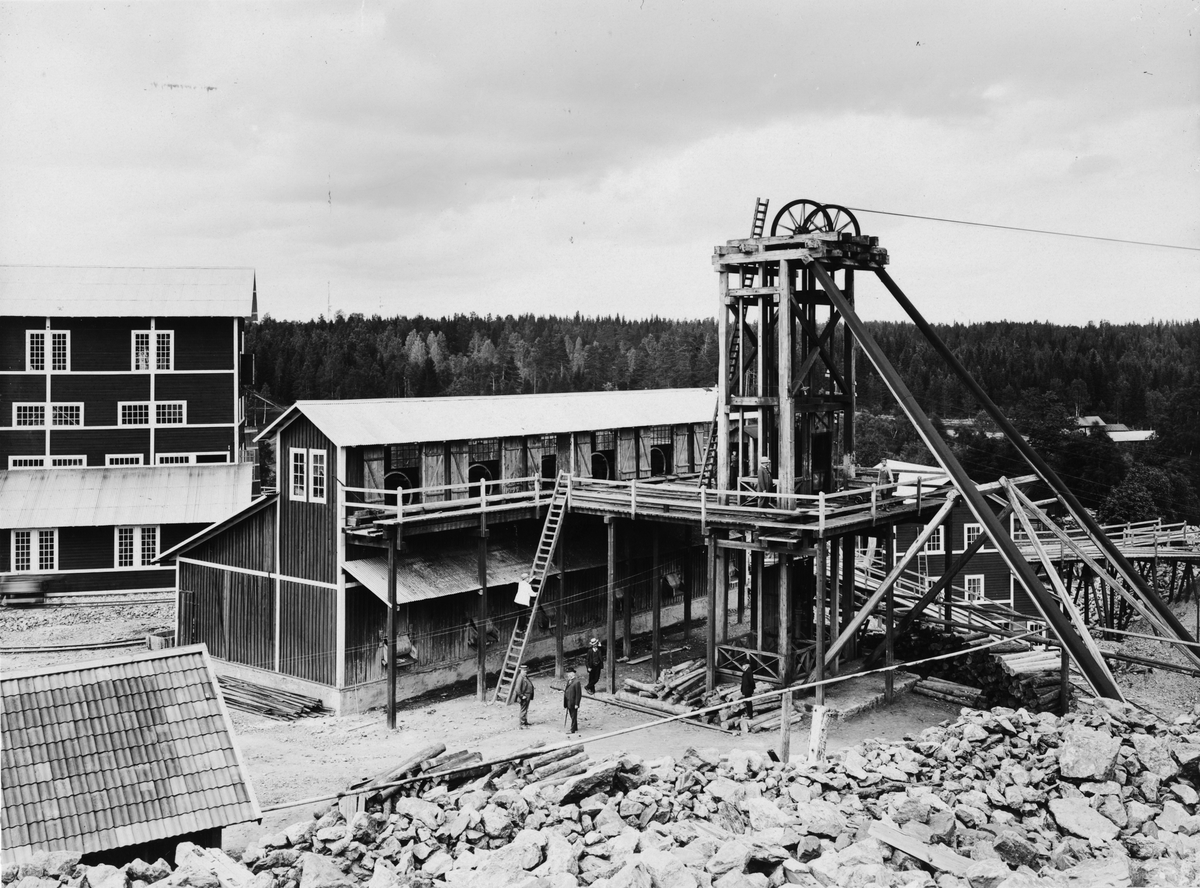 Dalkarlsbergs gruvfält.
Centralschaktet.