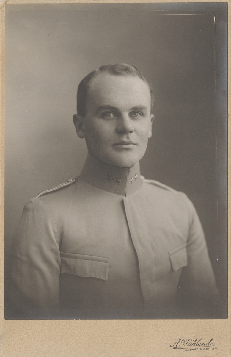 Porträtt av Pehr Janse, löjtnant vid Skånska dragonregementet K 6.
