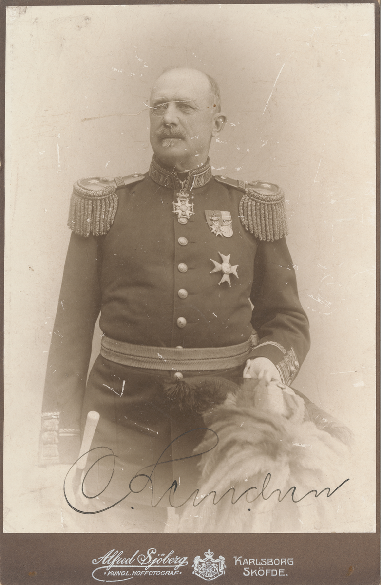Porträtt av generalmajor Christofer Lemchen.