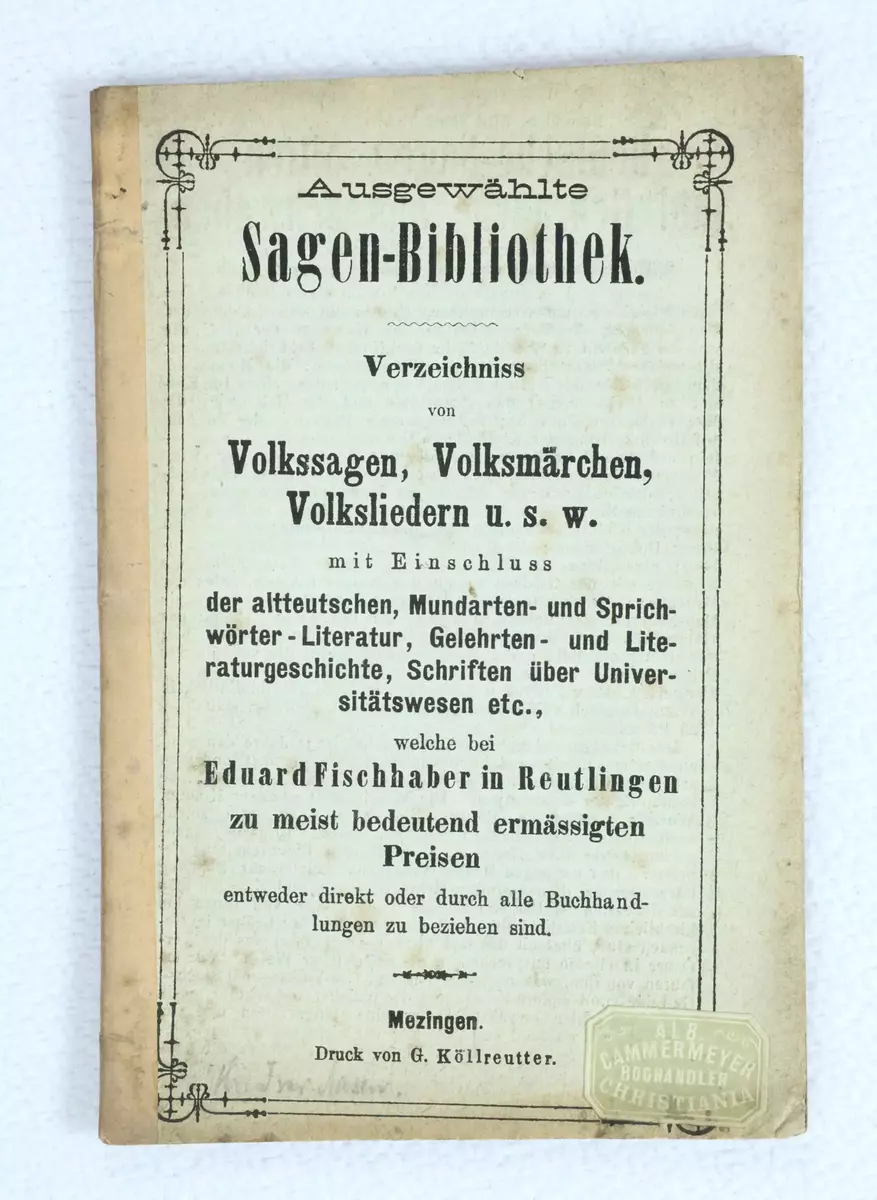 Katalogar frå boksamlinga til Ivar Aasen