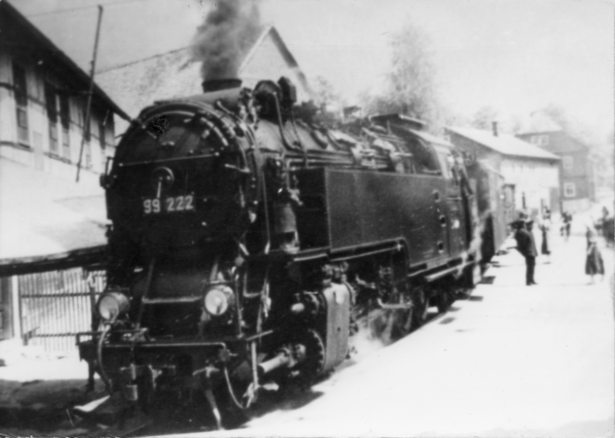 Damplokomotiv nr. 99-222 i Lichtenau (nå Biberau).