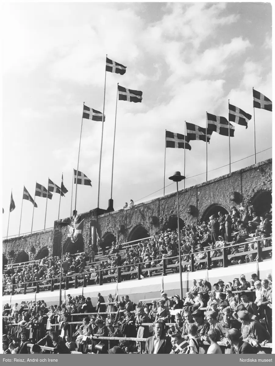 Svenska Flaggans dag på Stockholm stadion.