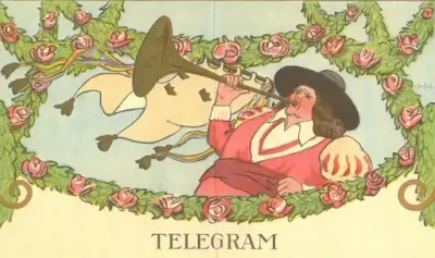 Det kom ett telegram