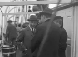 Roald Amundsen ombord i hurtigruteskipet D/S Vesteraalen