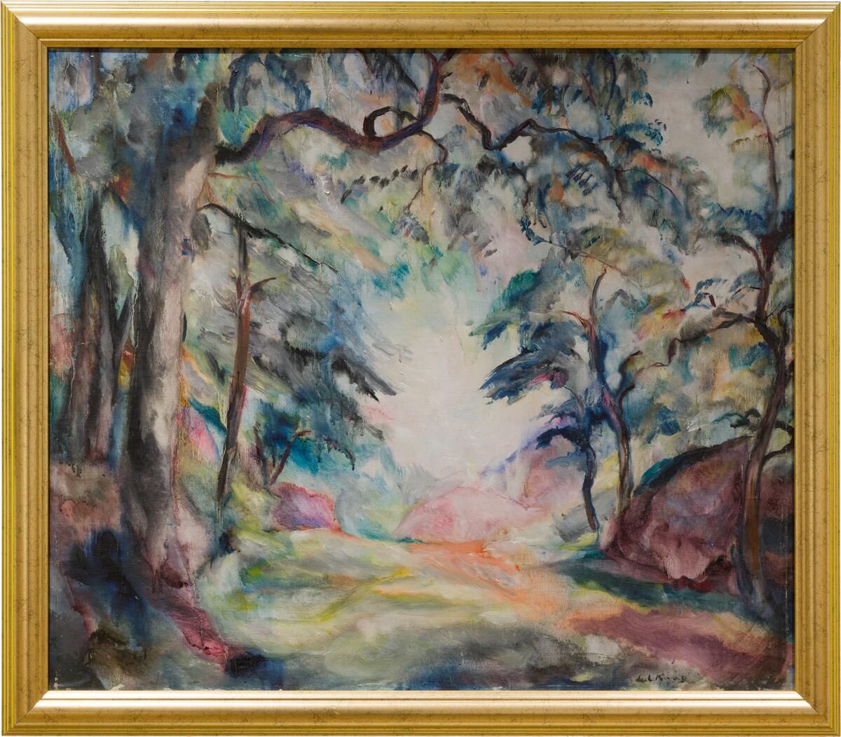 Lysning i skogen [Maleri]