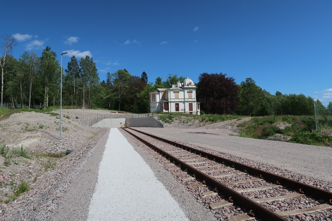 Villa Sjötorp, sommarvilla, järnväg