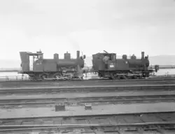 Damplokomotiv type 25a nr. 259 og 25c nr. 381 i skiftetjenes