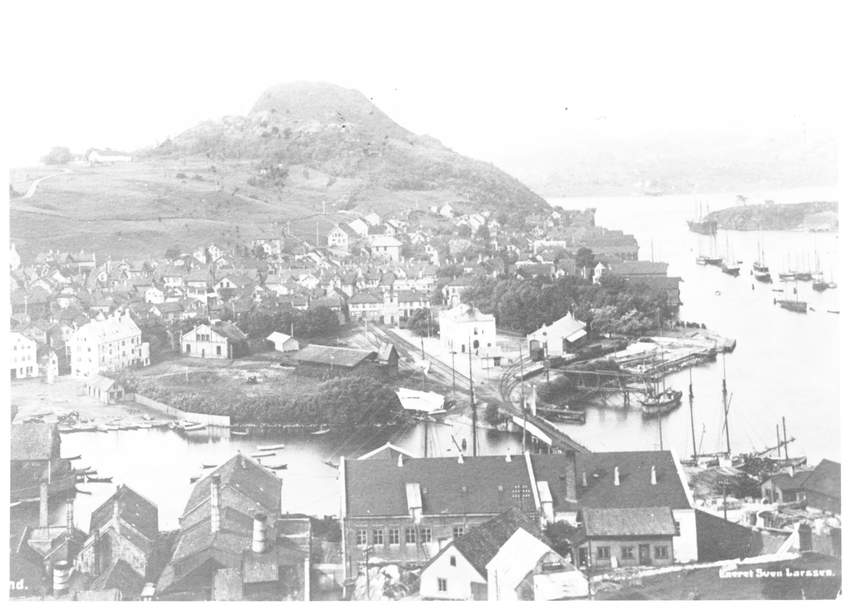 Egersund, utsikt fra Kråkefjellet
