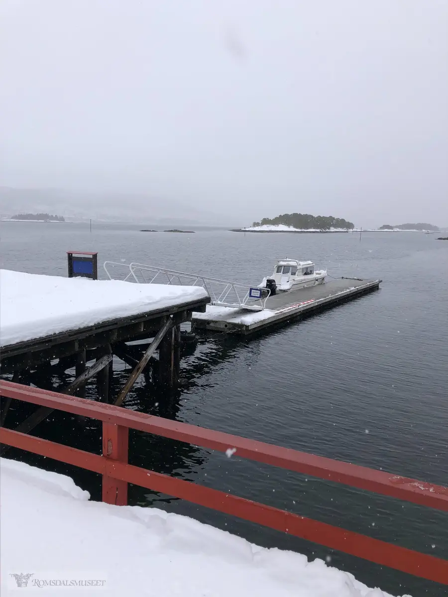Snø på Hjertøya.