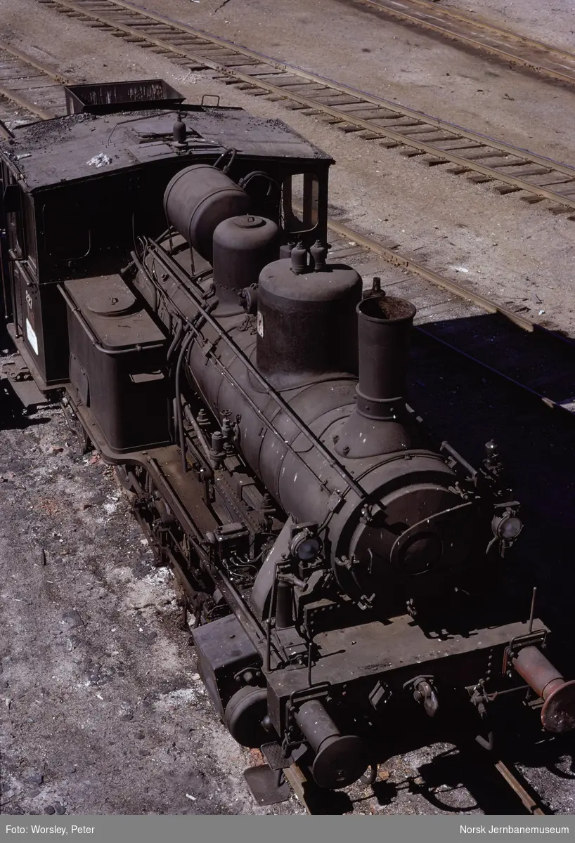Utrangert damplokomotiv type 25a nr. 227 på Hamar