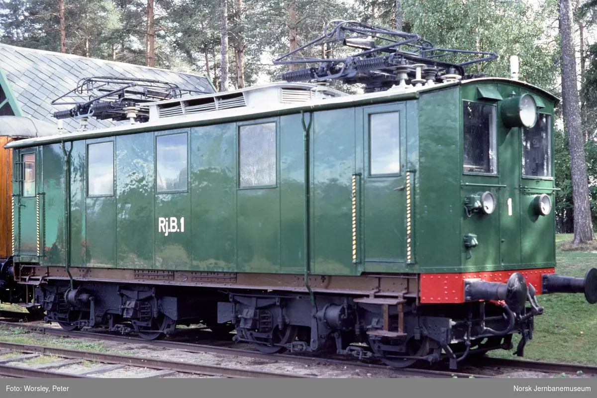 Elektrisk lokomotiv El 7 2501 / RjB nr. 1 på Norsk jernbanemuseum
