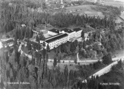 Flyfoto over Haukåsen sykehus