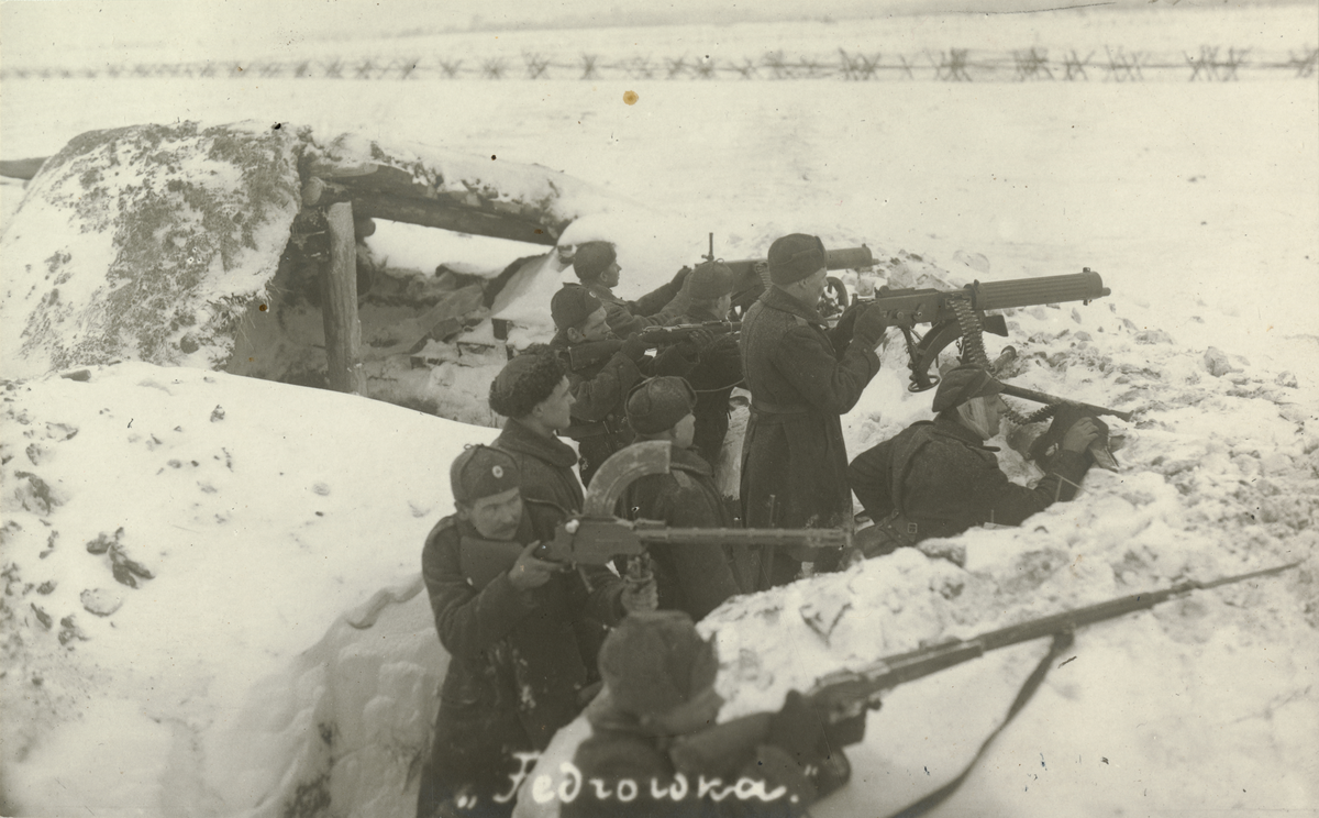 Text i fotoalbum: "Narva-fronten 1919."
