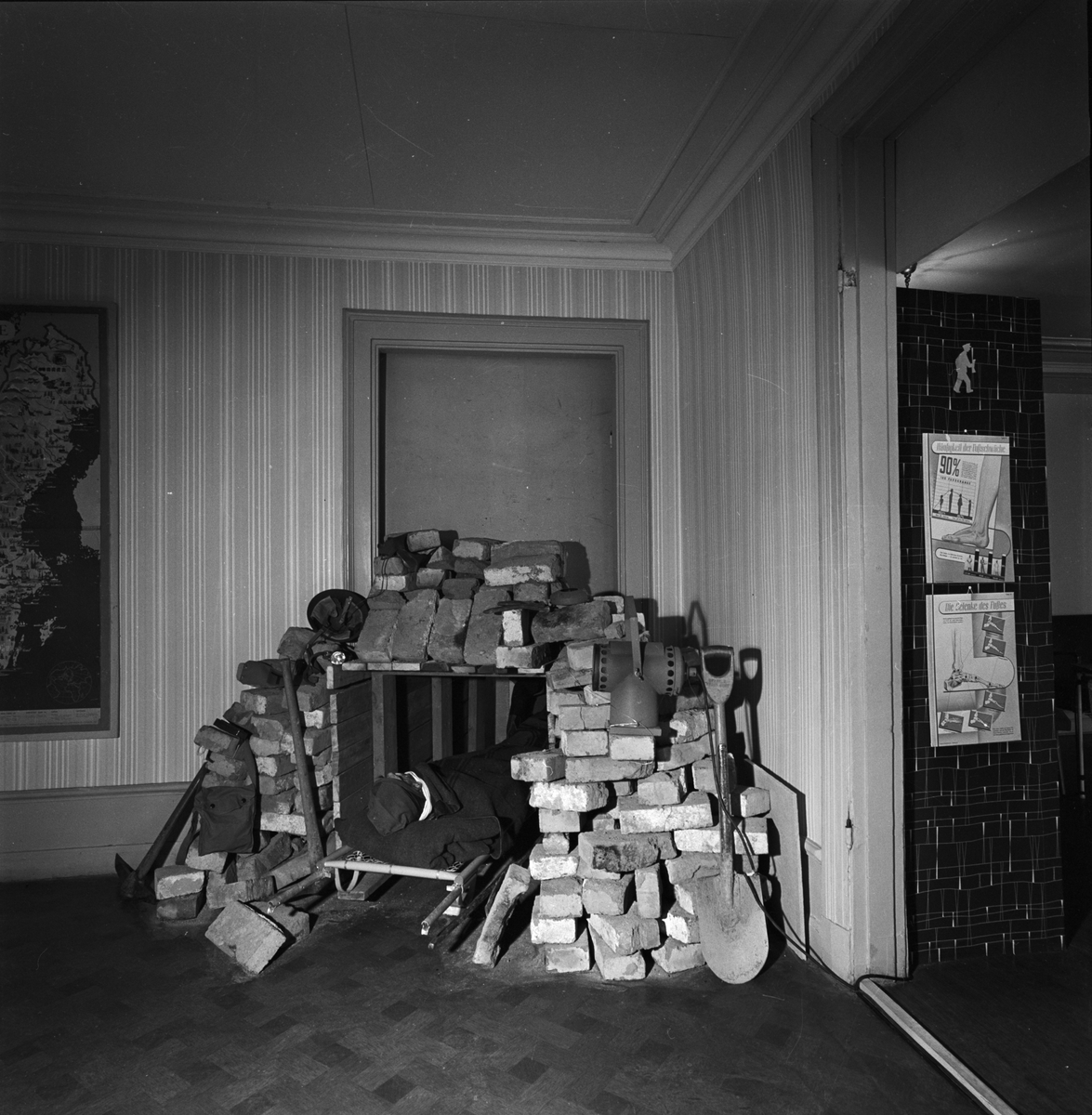 Utställning på Fyrismässan, Uppsala 1956