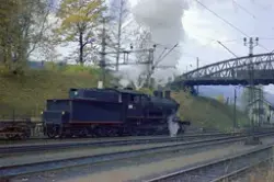 Damplokomotiv type 24b nr. 222 i skiftetjeneste i Drammen