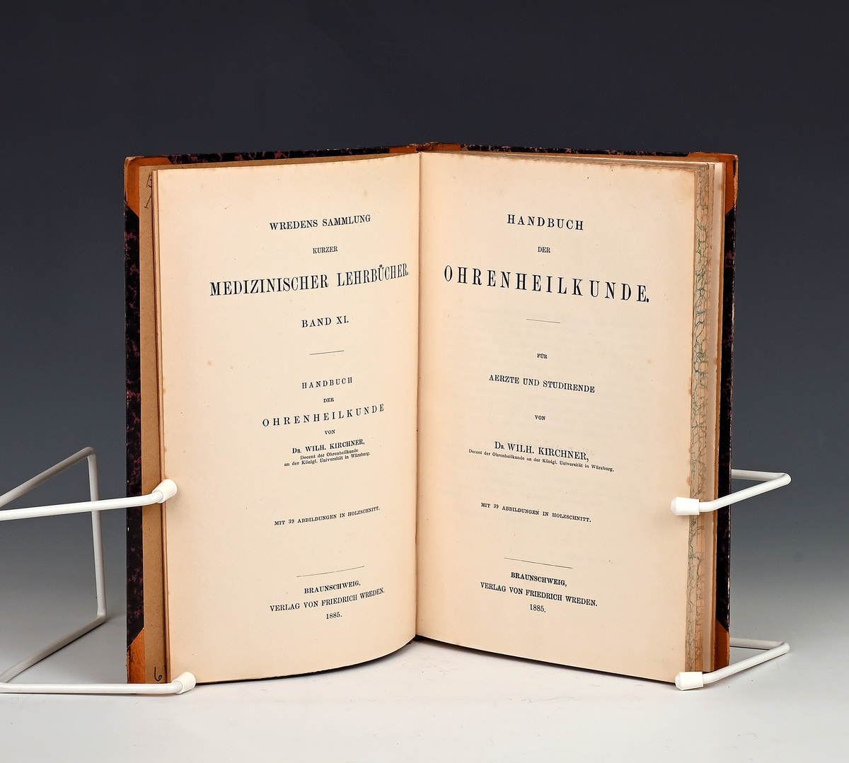 Prot: dr. Wilh. Kirchner: Handbuch der Ohrenheilkunde. Braunschweig 1885.