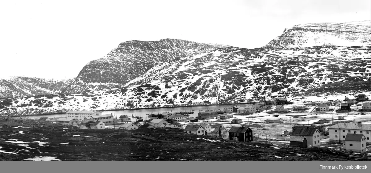 Panoramabilde over Havøysund 1957.