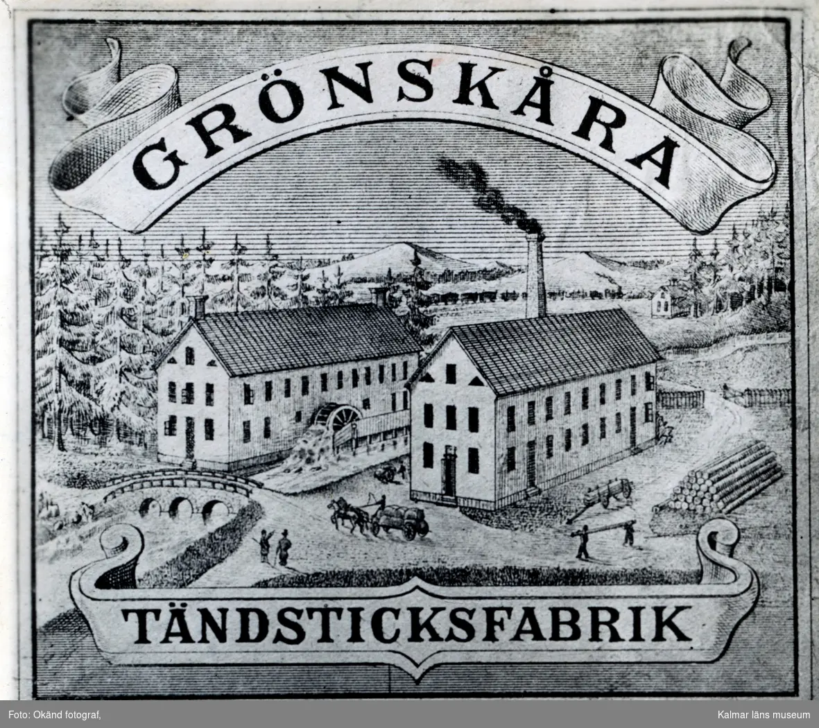 Ur Janssons Litografiska Tryckeris provtrycksbok, Kalmar.