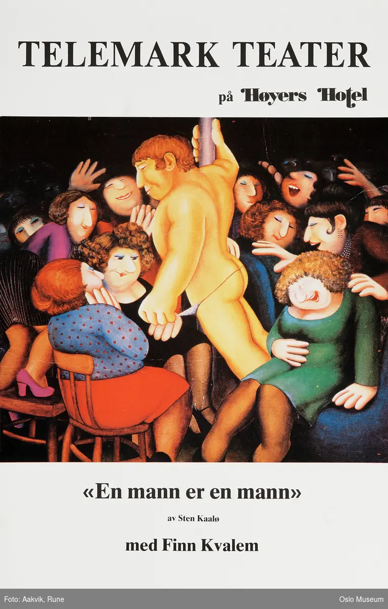 En mann er en mann (1984 Telemark Teater) [grafikk]