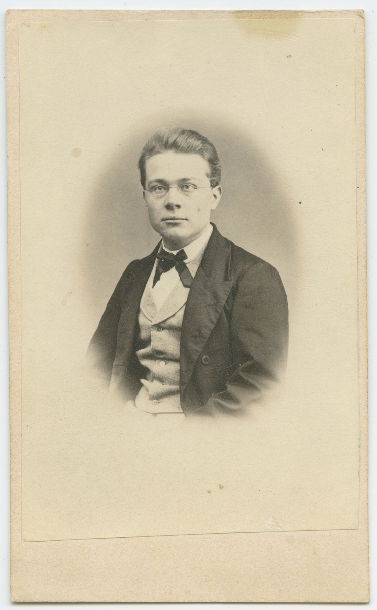 Porträtt på Johan Isak Nyqvist.
