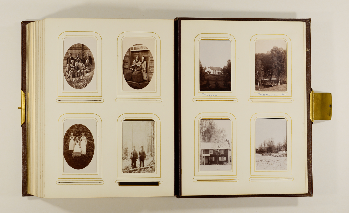 Foto av ukjent familie, antagelig med tilknytning til Dal gård, ca. 1875 - 1885