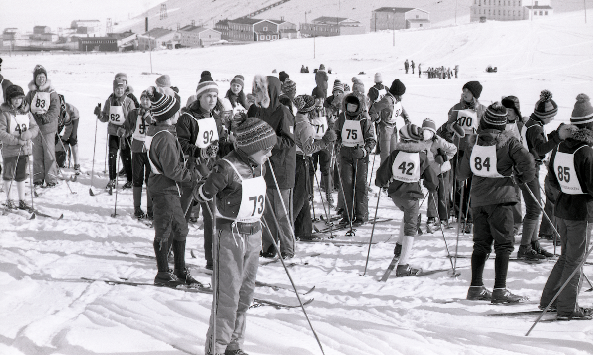 Fra skolens skidag, 1975. 