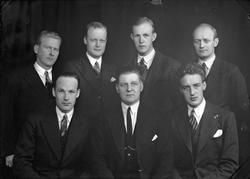 Styret i Eidsvoll Turn i 1935. 1. rekke fra venstre: Birger 