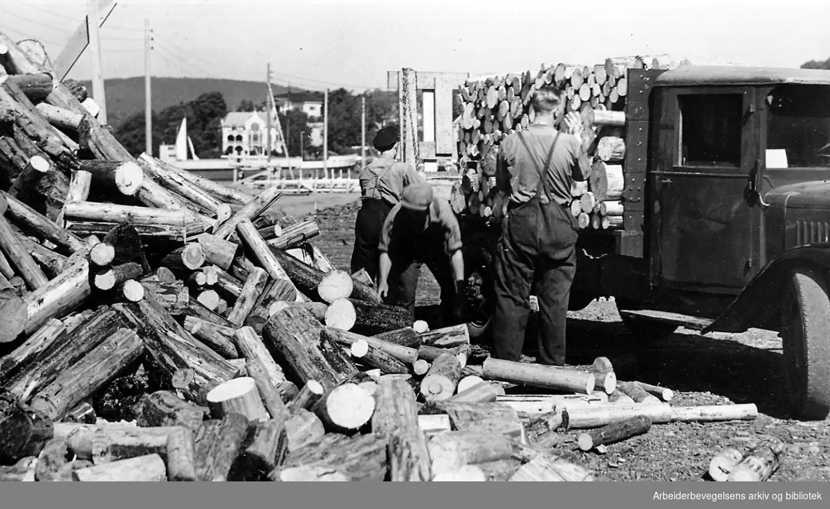 Vedforsyningen i Oslo,.juli 1940