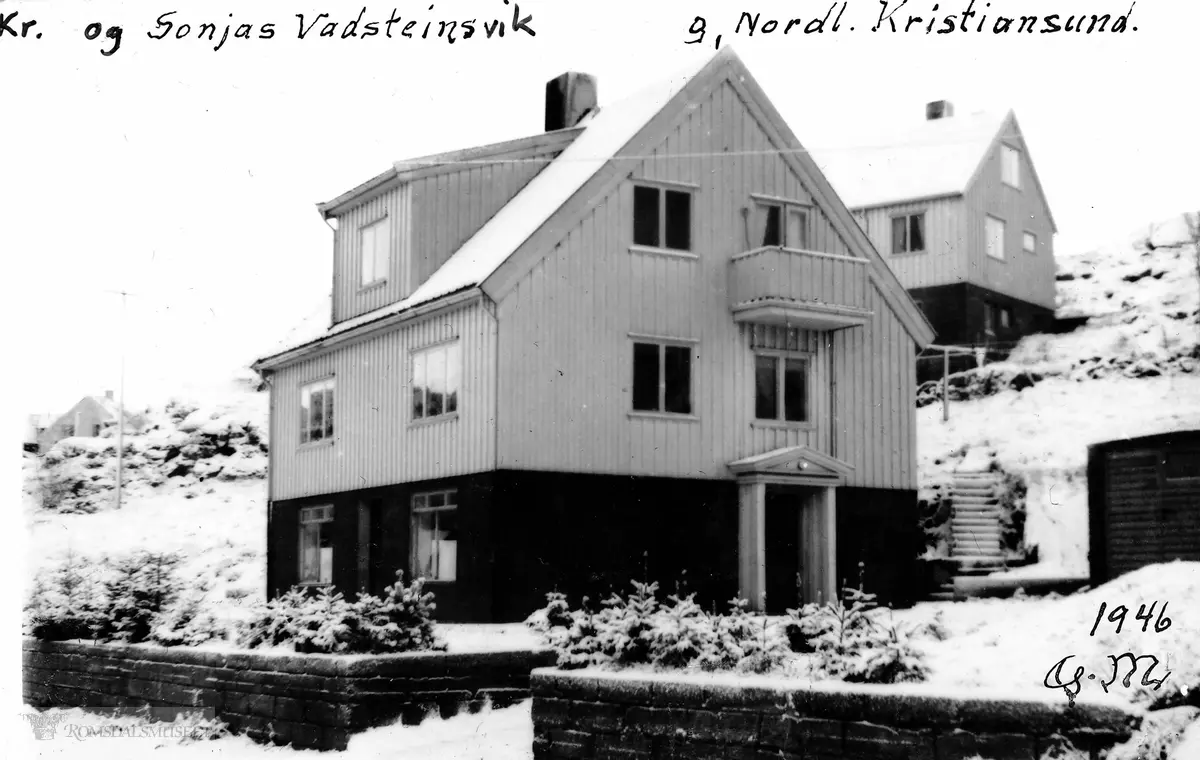 Kristian og Sonja Vadsteinsviks hus på Norlandet i Kristiansund.