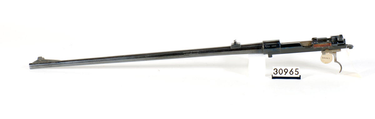 Låsekasse og pipe til en Kongsbergombygget Mauser K98k. Etter ombygging er den gitt modellbetegnelsen M52.