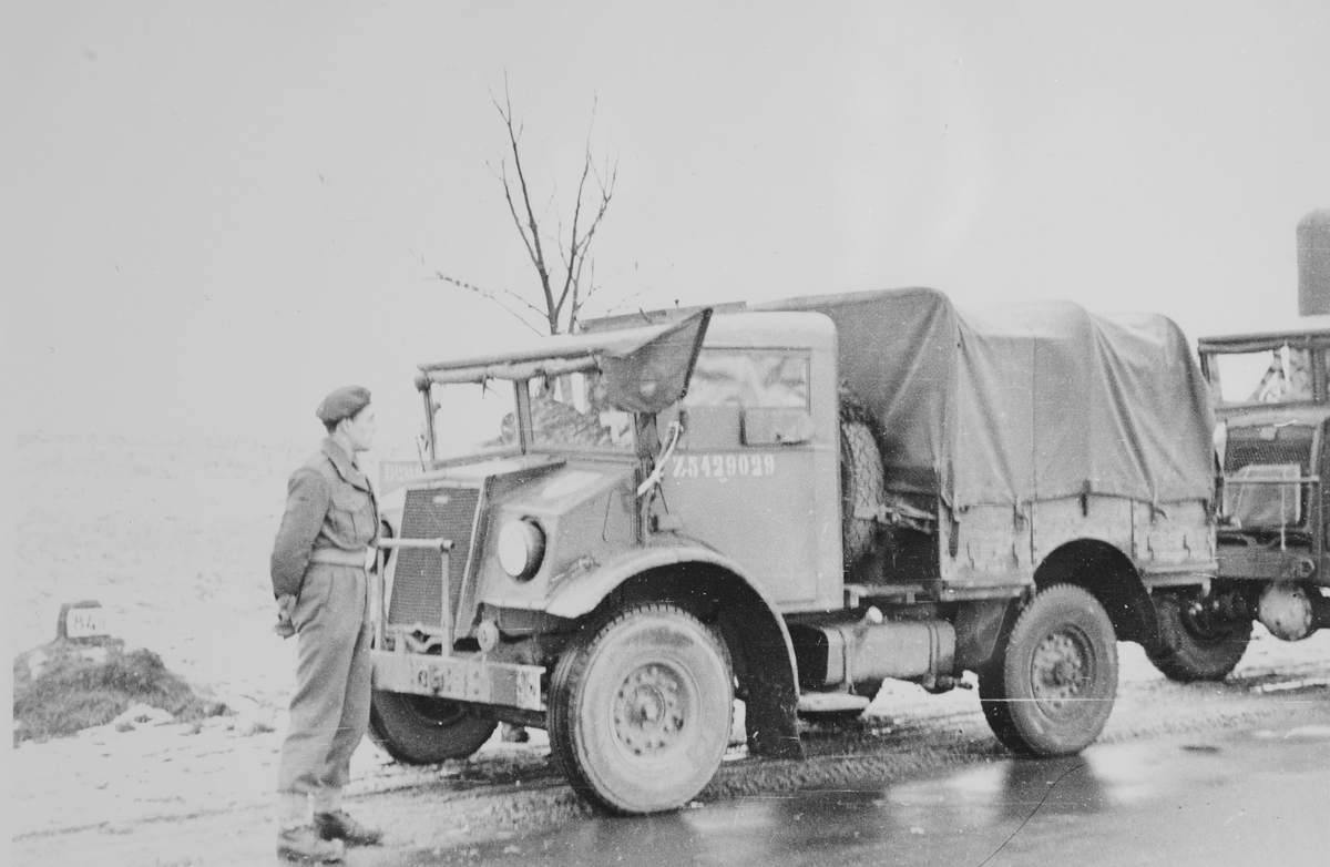 Lastebiler i Tysklandsbrigaden.