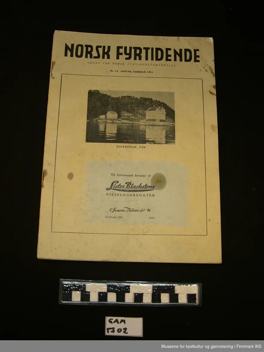 Norsk Fyrtidende 1-8 1963. Organ for Norsk Fyrtjenestemannslag