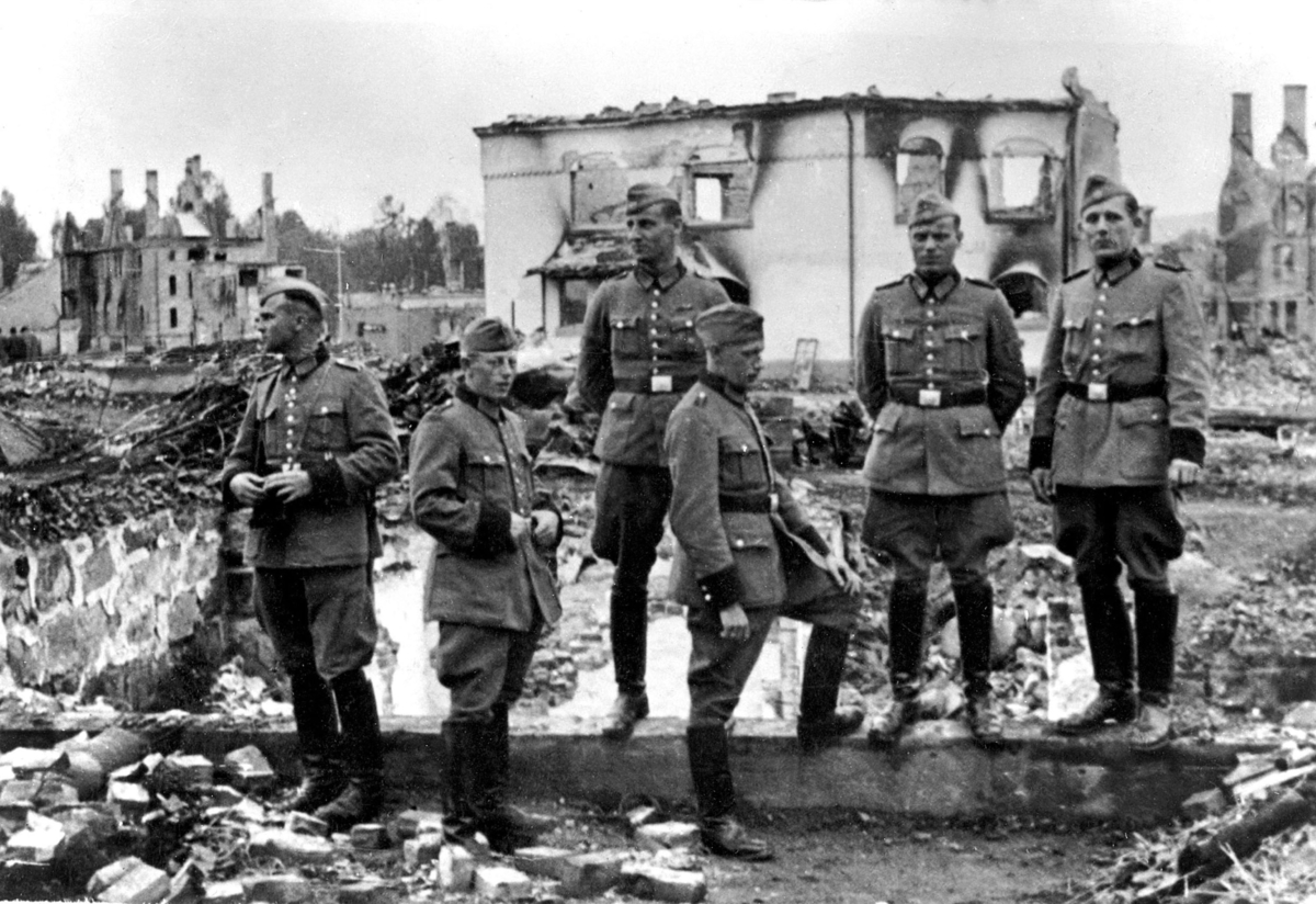 Tyske soldater i Leiret