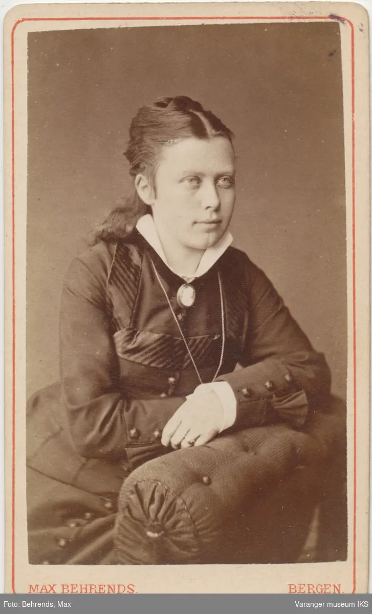 Portrett, Emilie Schulz, 1880