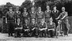 Gruppe, HV-ungdomsgruppe, uniform, sykkel