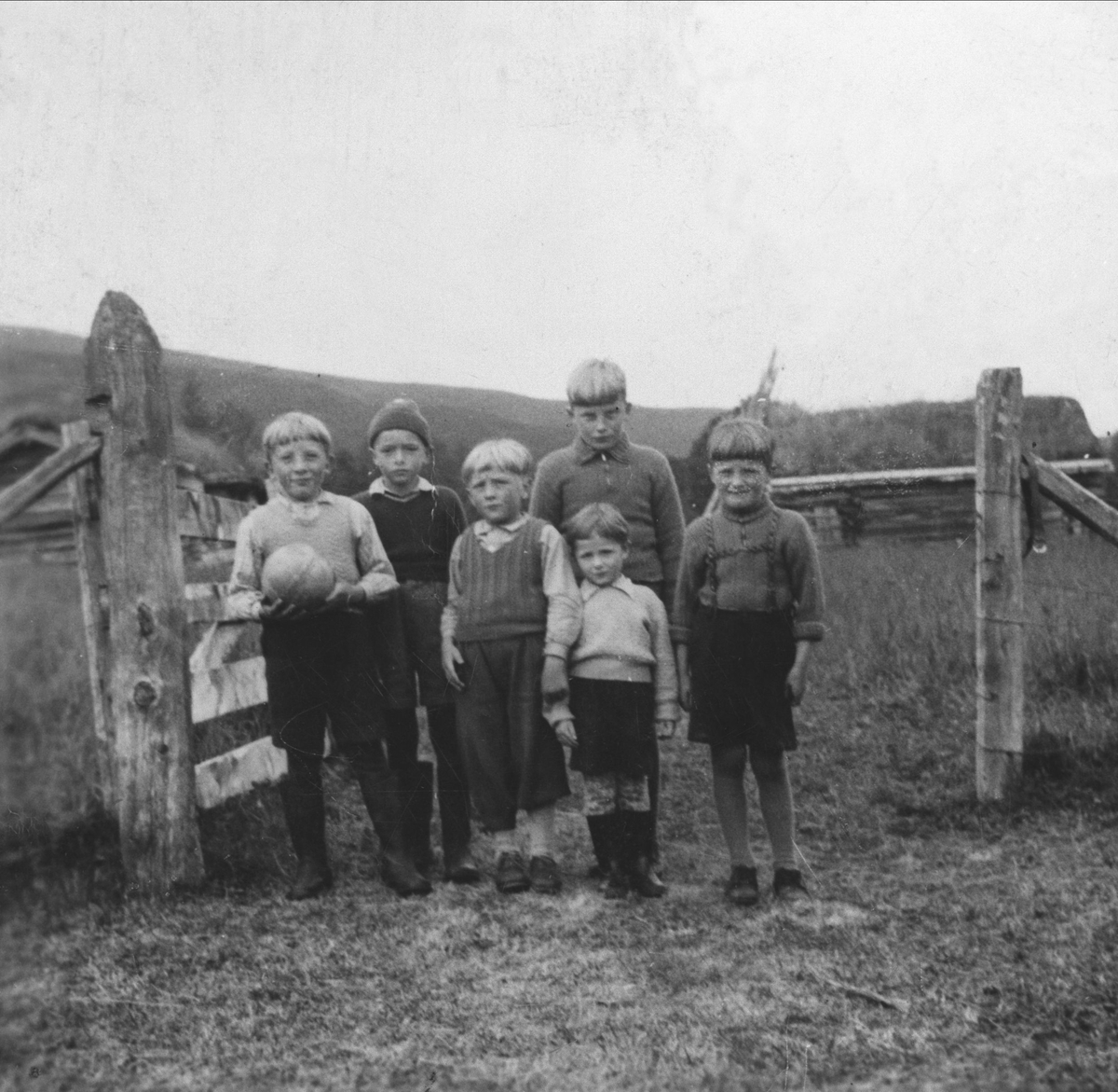 Barnegruppe på Teiavollen i Synnerdalen