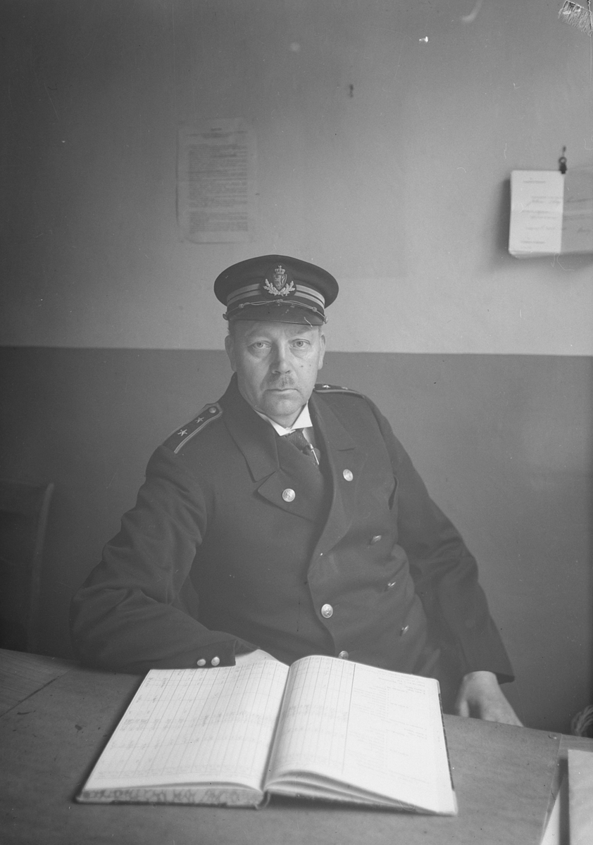 Vaktmester Karl Svorkdal ved Trondheim kretsfengsel avd. B