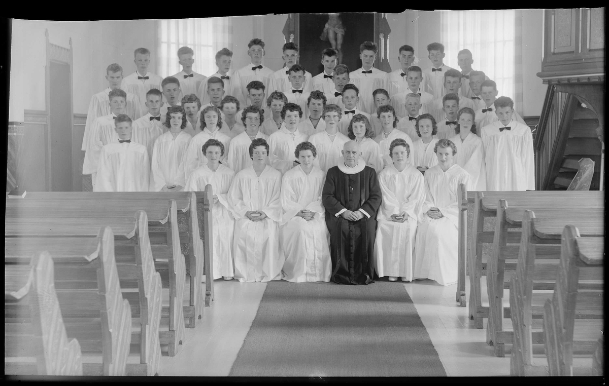 Konfirmanter i Ålen kirke 1959