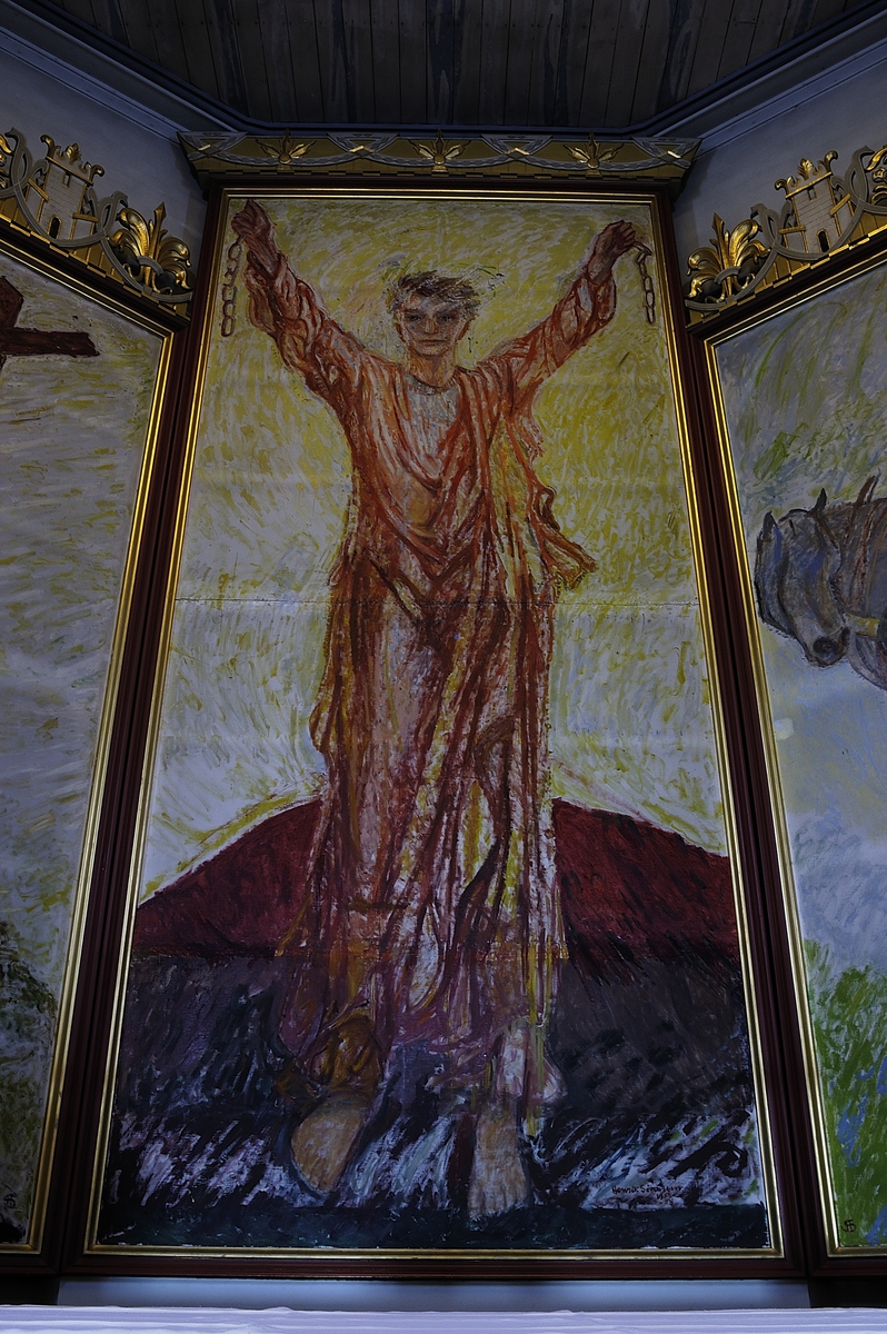 Hamar domkirke, altertavle, malt av Henrik Sørensen 1954 - Anno ...