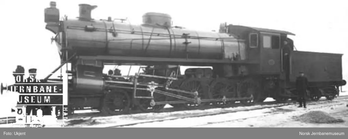 Damplokomotiv type 26b nr. 230 ved levering