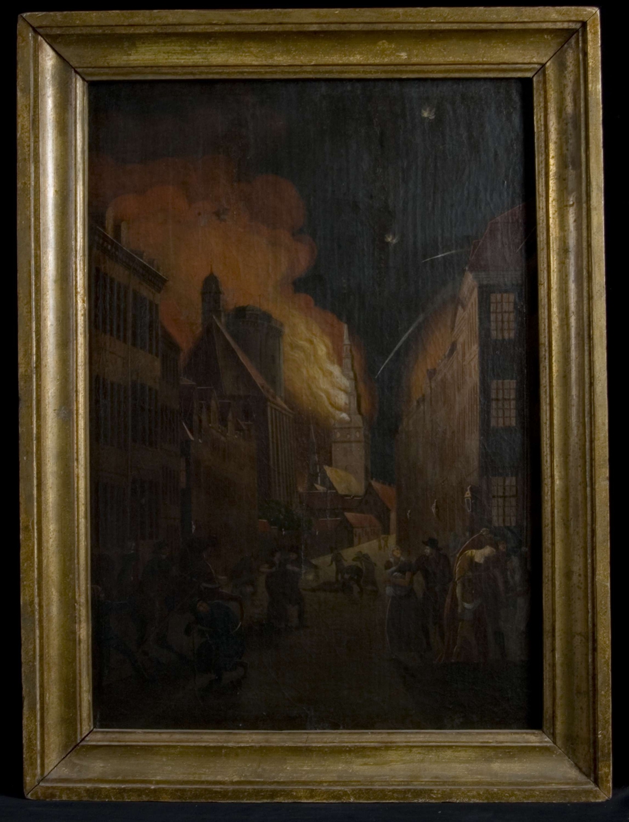 København i brann 1807- 4.-5 september 
Flere titler: "Vor Frue Tårn`s brand