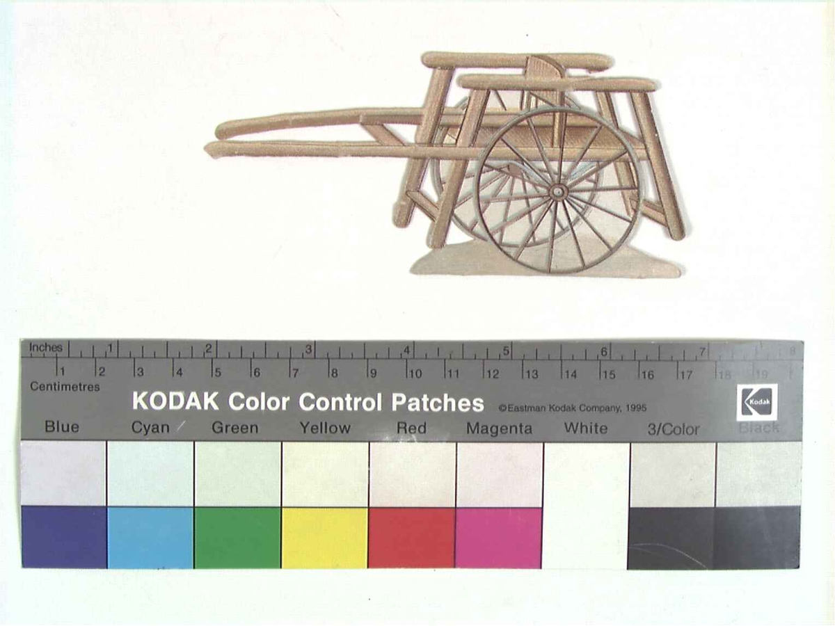 Papirdukketeater, kulisse til, kjerre