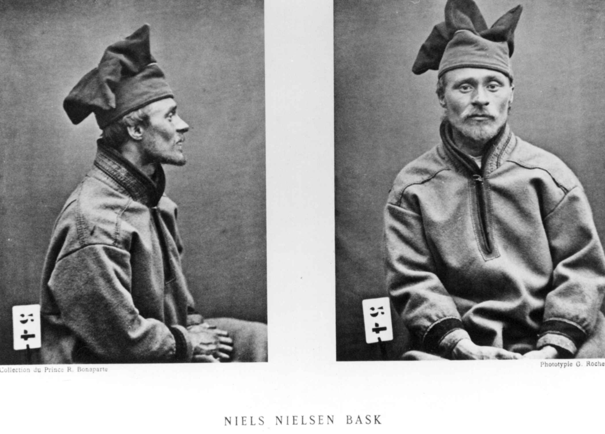 Roland Bonaparte sin samling. 
Portrett av Niels Nielsen Bask. Inngår i Bonapartes sameportretter som nr. 54.
Bonaparte