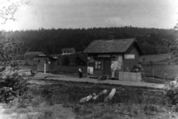 Jernbane, Bagstvold stasjon 1910, nå Bakstvål, Våle, Vestfol