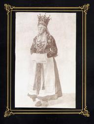 Kronebrud, Hardanger, Hordaland. Foto av akvarell.