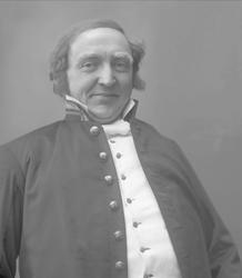 Portrett, skuespiller Stormoen som fogden i Brand.