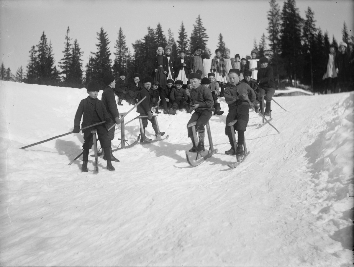 Sumedåkning (?), sannolikt Berge, Timrå socken, Medelpad 1911
