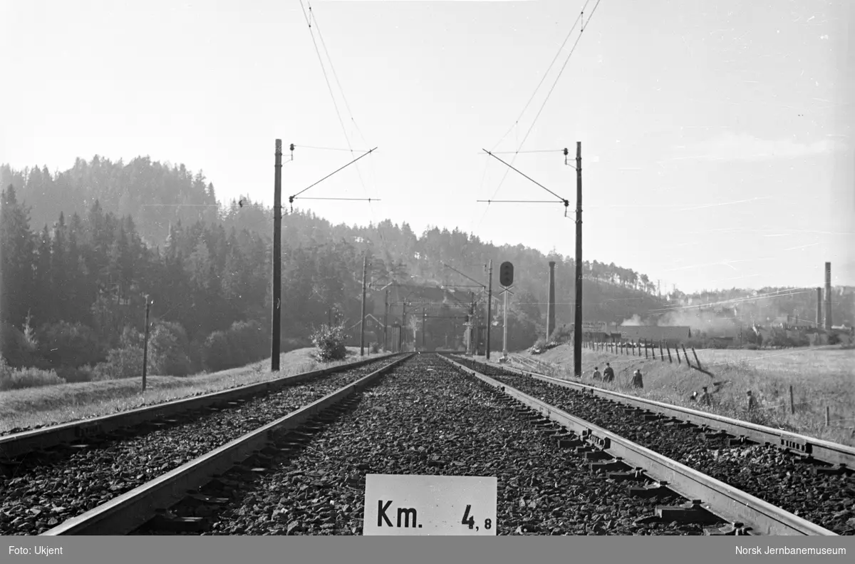 Hovedbanen : linjeføring km 4,8