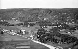 Øyslebø garden i fugleperspektiv. Marnardal.