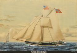 Skjoldmøen af Bergen [Akvarell]